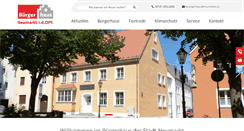 Desktop Screenshot of buergerhaus-neumarkt.de